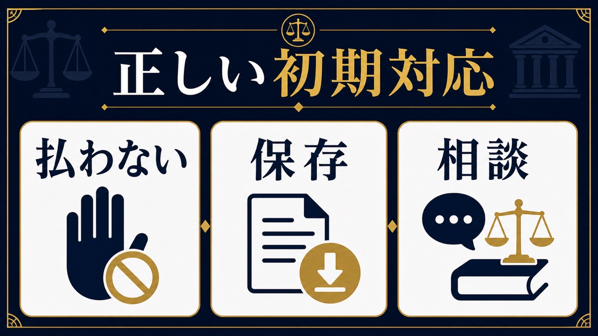 「家族にバラす」と脅迫された場合の正しい初期対応を整理した文字入り図解