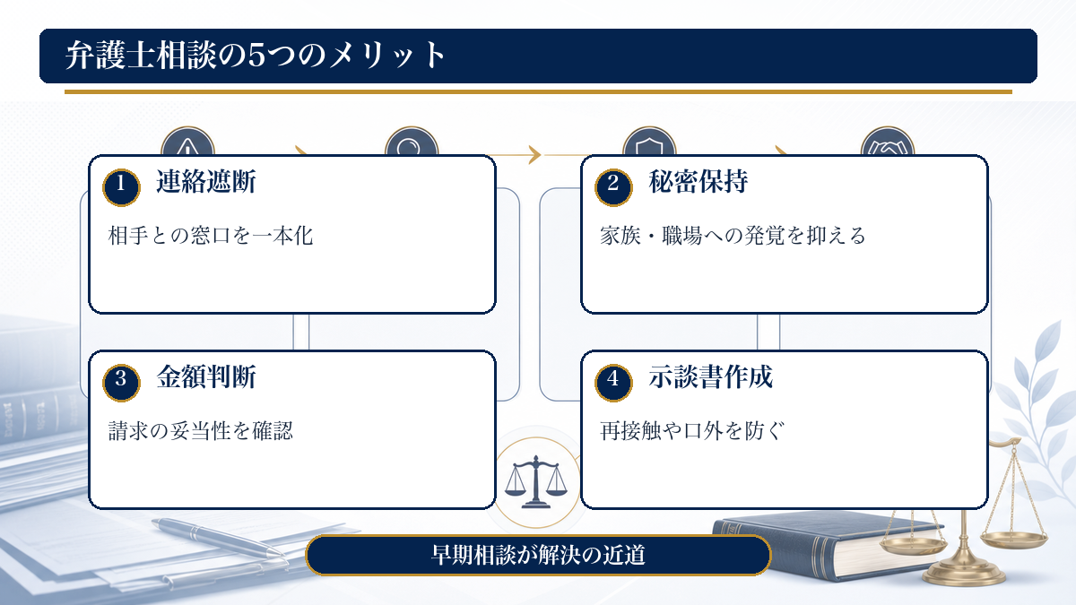 弁護士相談の5つのメリット
